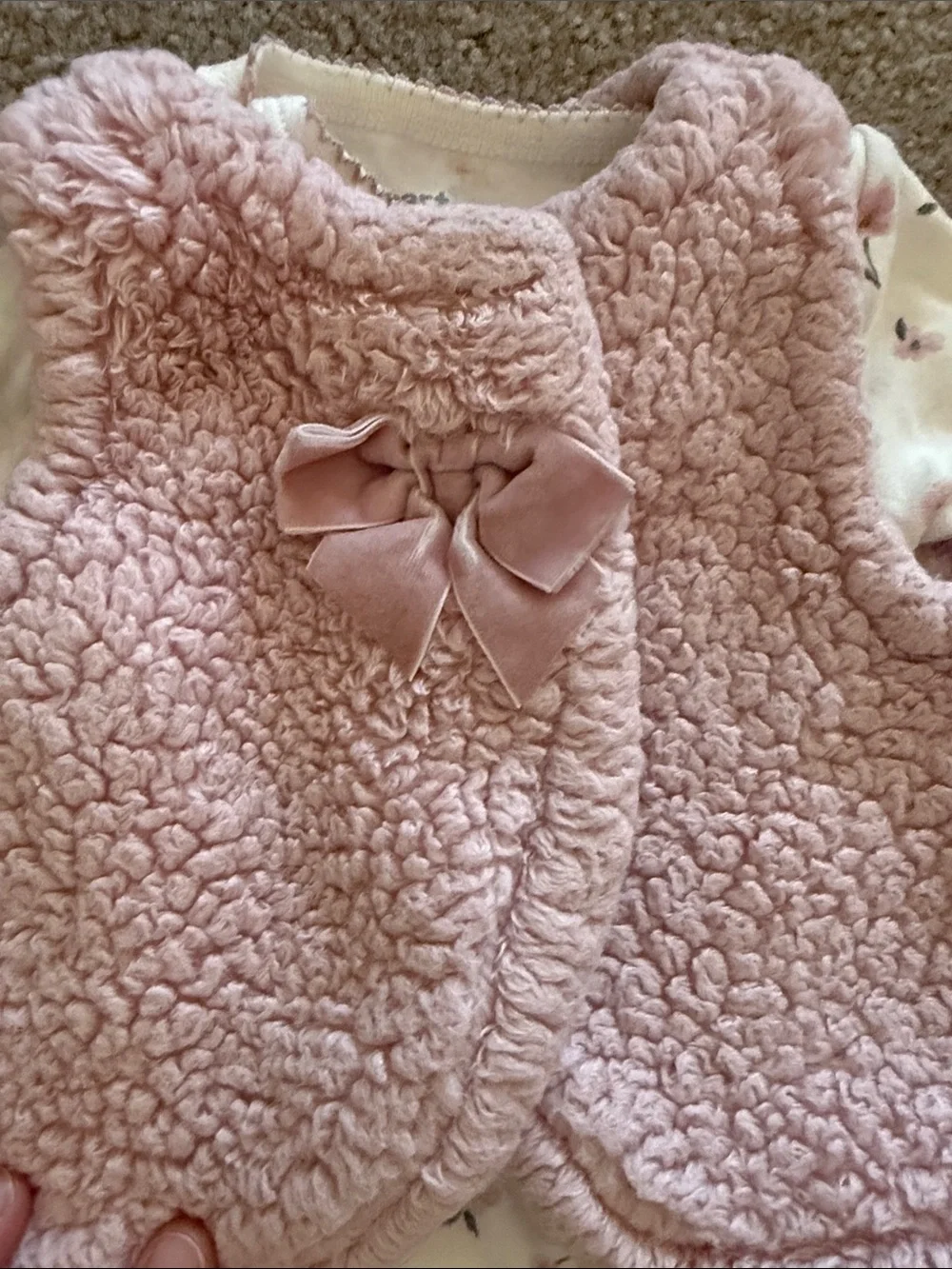 Carters Matching Set with Fuzzy Vest